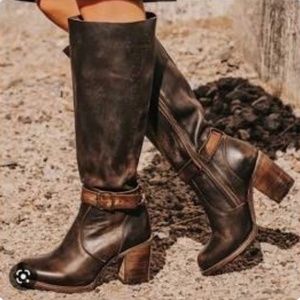 Free Bird Holland Tall brown leather boots size 8
